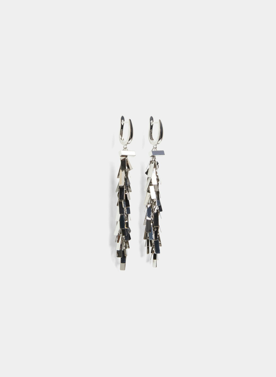 Women Cluster Chandelier Earrings Silver | Melanie Lyne