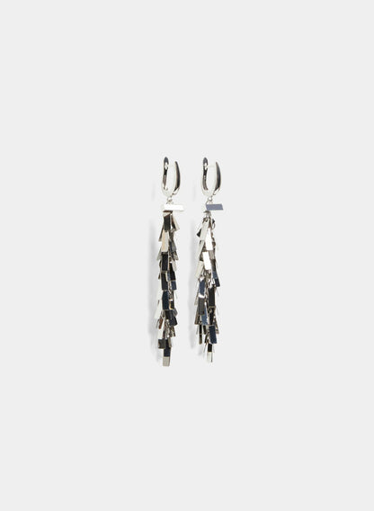 Women Cluster Chandelier Earrings Silver | Melanie Lyne