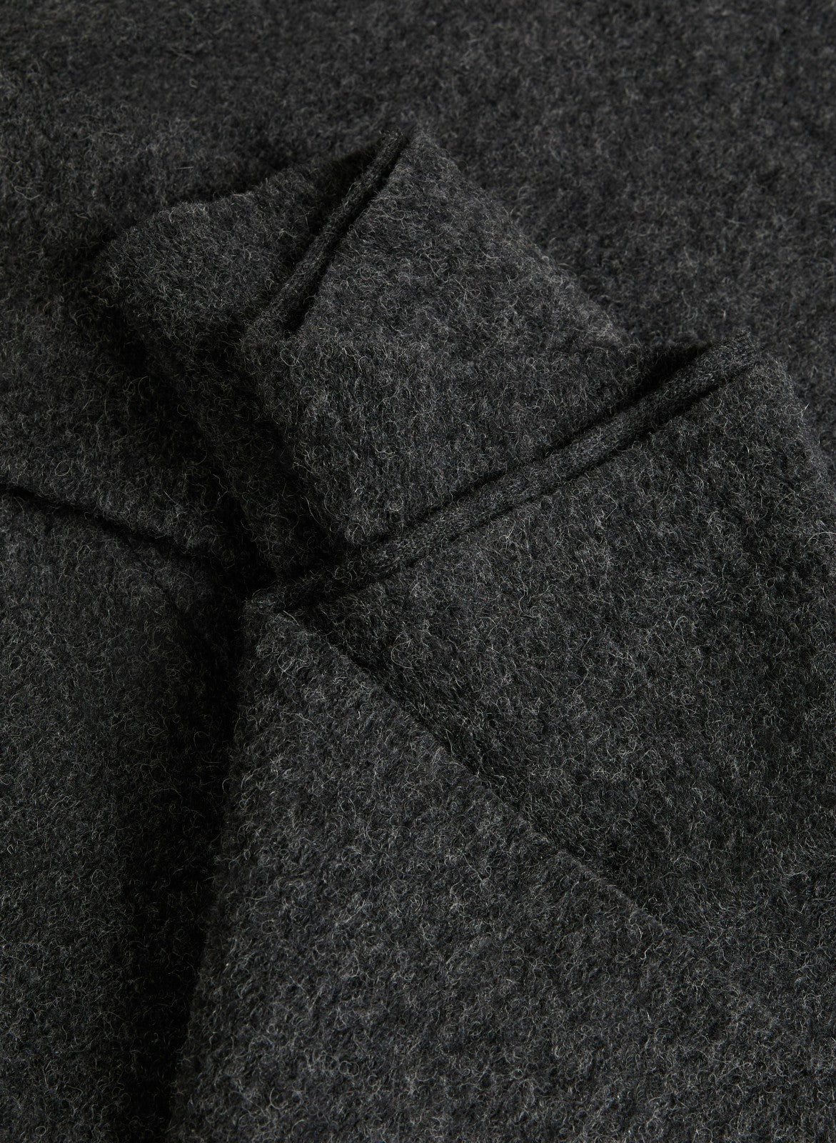 Women Cowl Neck Scarf Coat Charcoal | Melanie Lyne