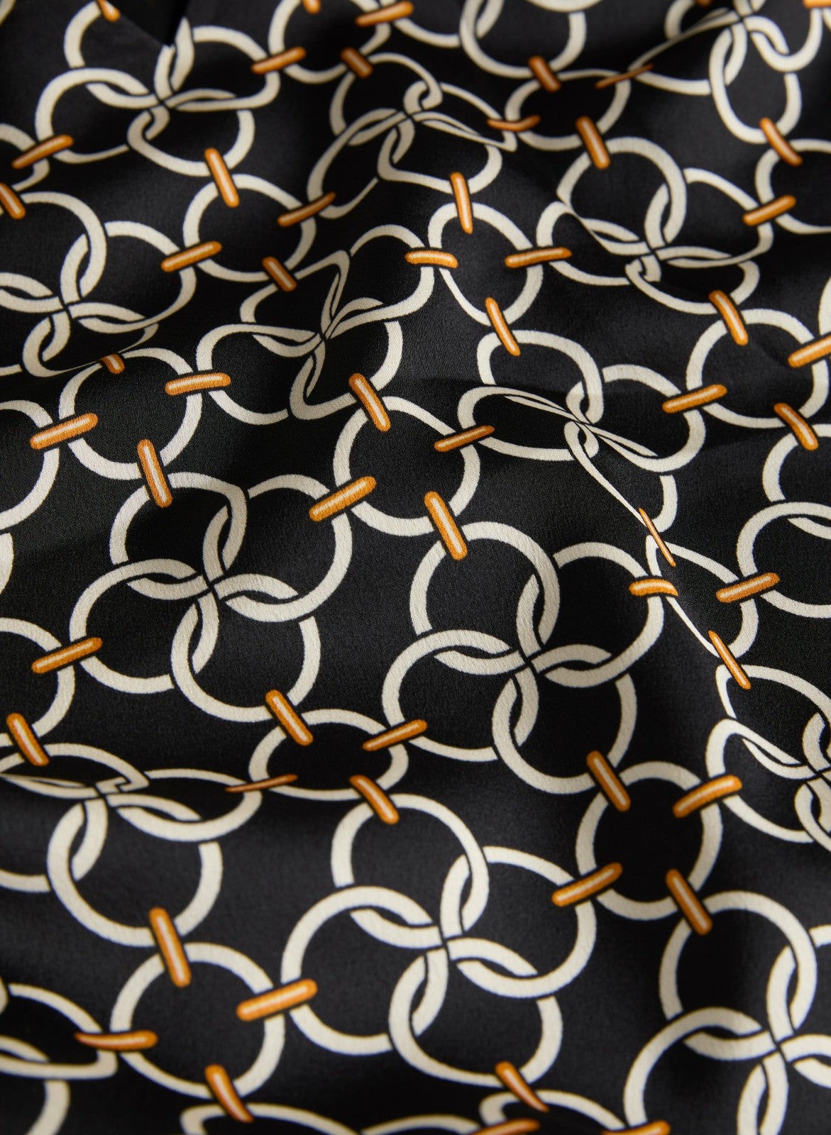 Women Geometric Print Long Sleeve Dress Black Pattern | Melanie Lyne