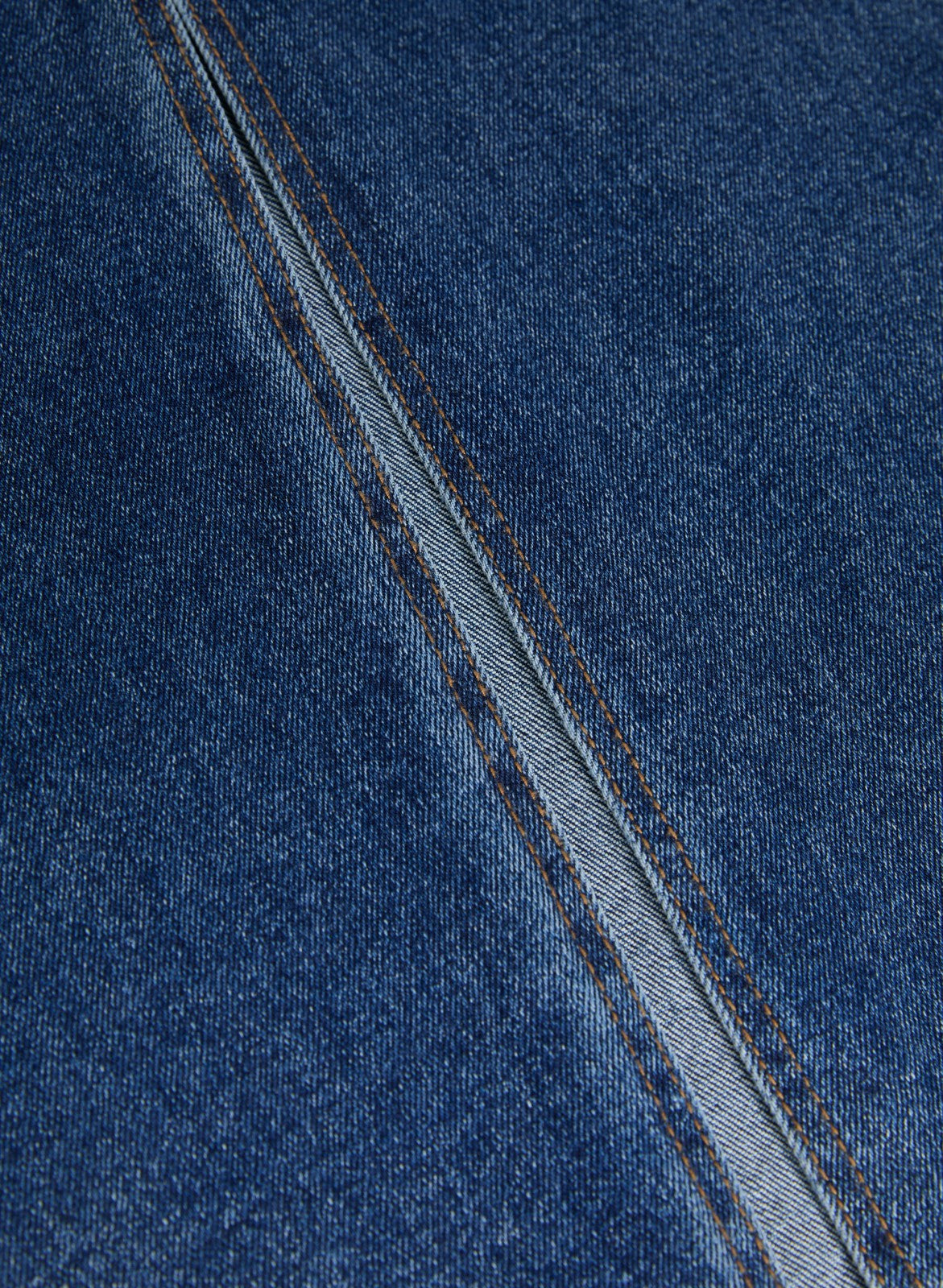 Women Front Slit Long Denim Skirt Clear Blue | Melanie Lyne