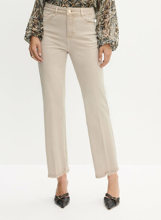 Women Straight Leg Jeans Oyster | Melanie Lyne