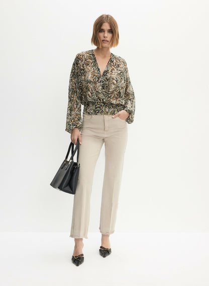 Women Straight Leg Jeans Oyster | Melanie Lyne