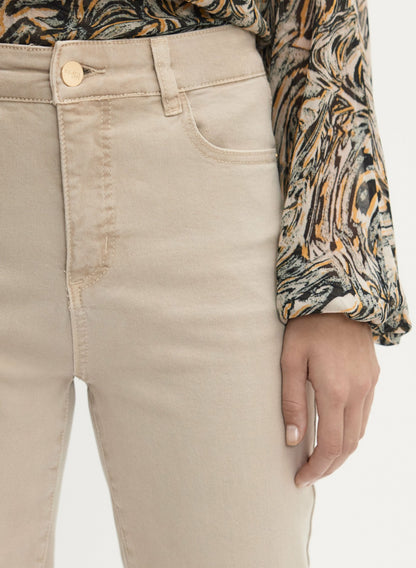 Women Straight Leg Jeans Oyster | Melanie Lyne