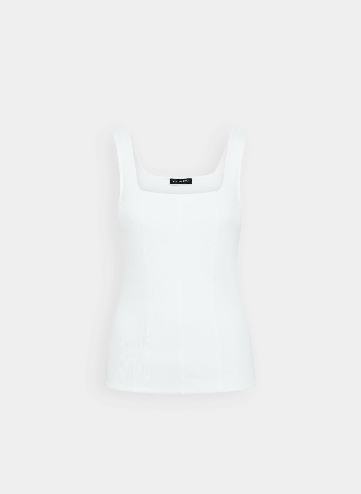 Women Square Neck Tank Top Ivory | Melanie Lyne