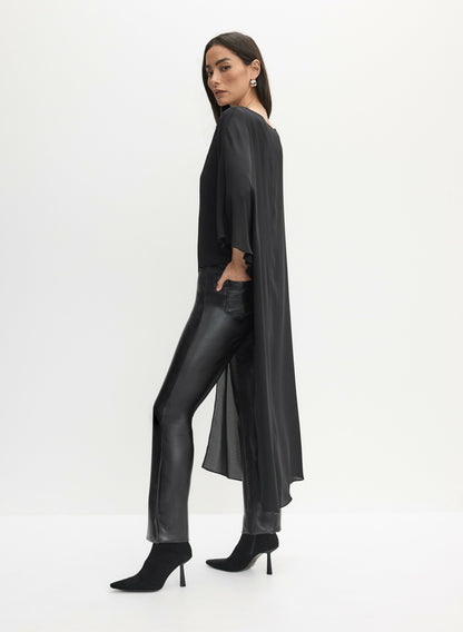 Women Joseph Ribkoff - 3/4 Sleeve Chiffon Blouse Black | Melanie Lyne