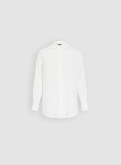 Women Button-Up Long Sleeve Blouse Ivory | Melanie Lyne