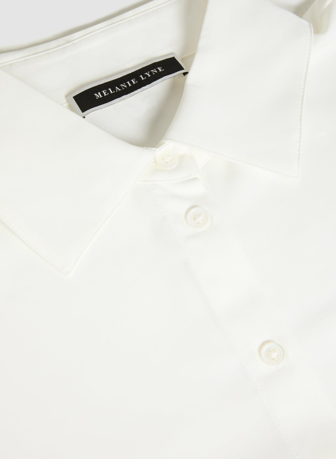 Women Button-Up Long Sleeve Blouse Ivory | Melanie Lyne