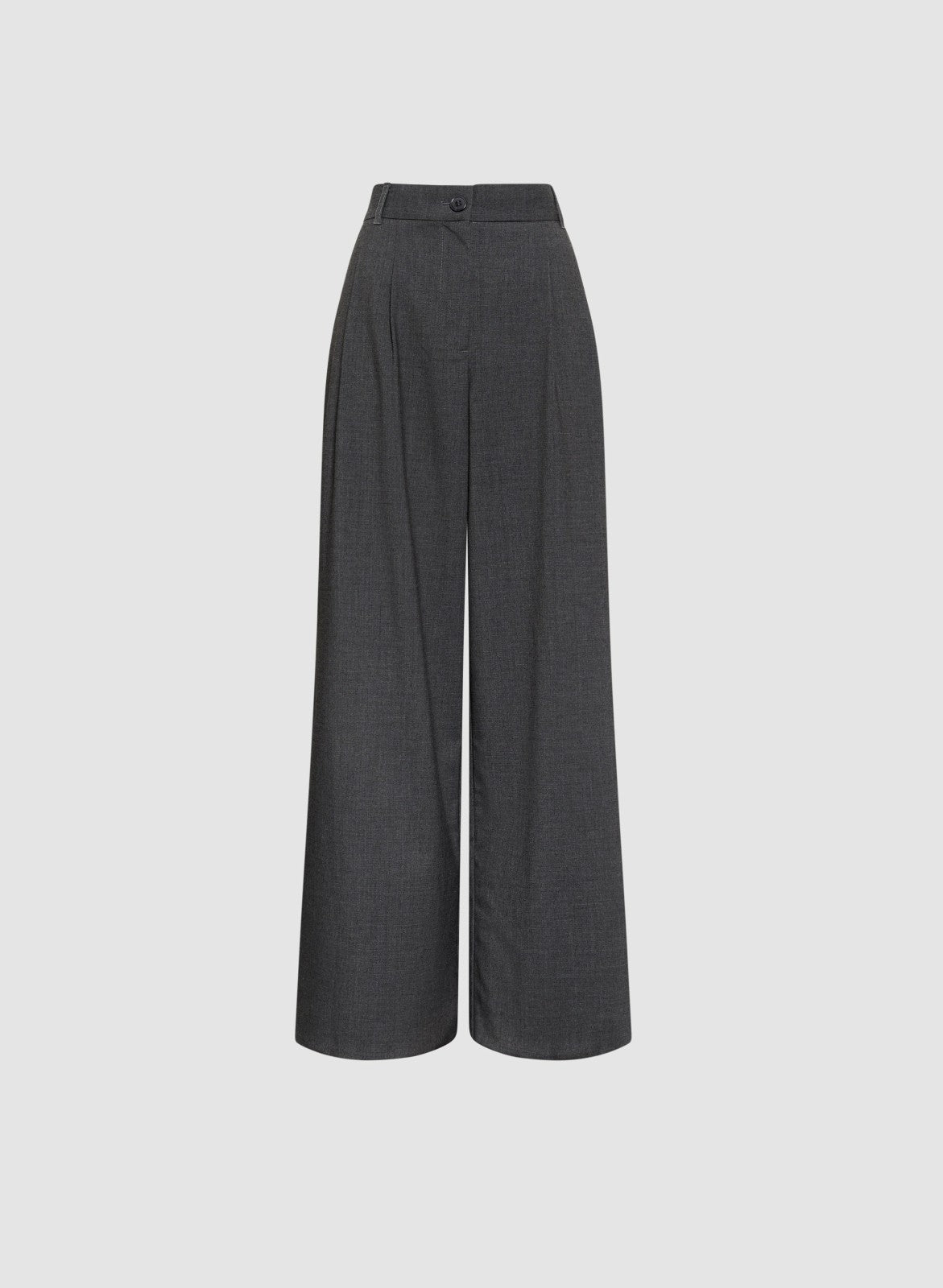 Women Pleated Wide-Leg Pants Storm Mix | Melanie Lyne