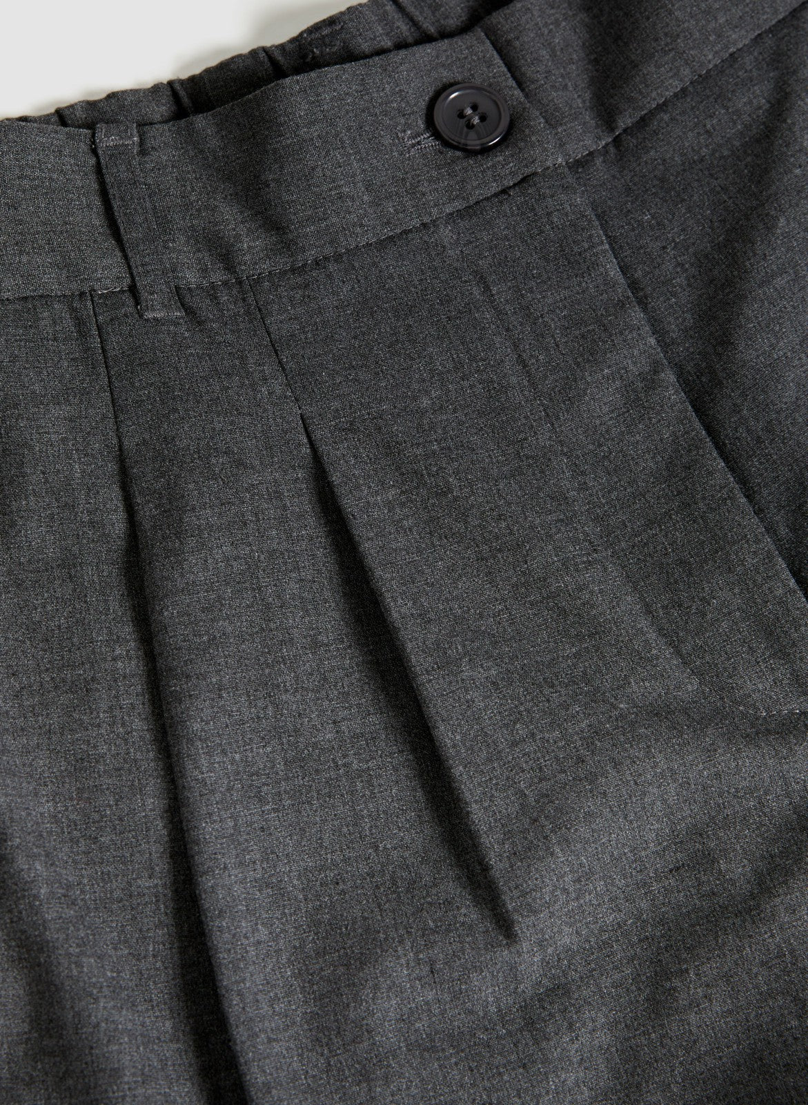 Women Pleated Wide-Leg Pants Storm Mix | Melanie Lyne