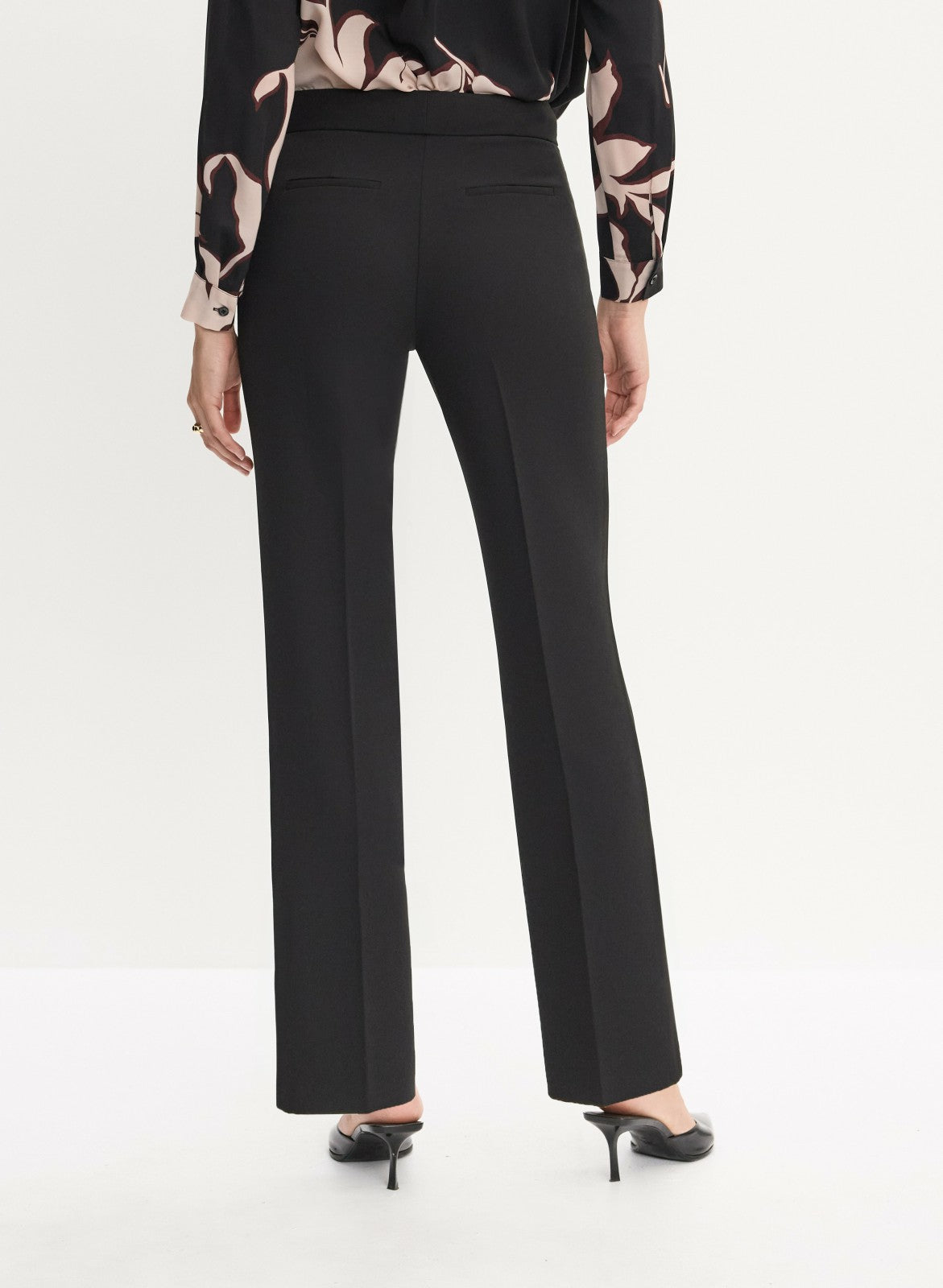 Women Lauren Straight-Leg Pants Black | Melanie Lyne