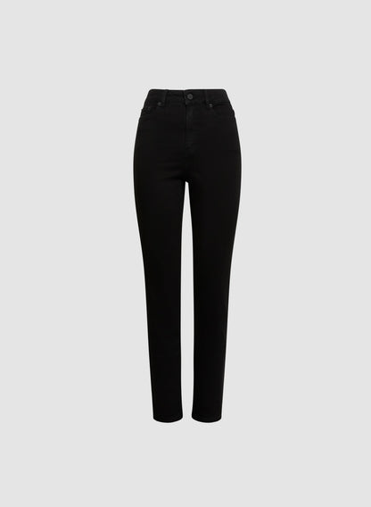 Women Essential Straight Leg Jeans Black | Melanie Lyne