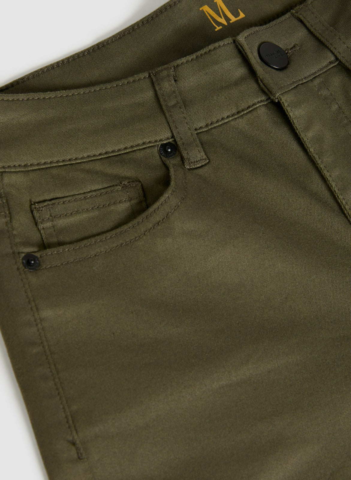 Women Essential Coated Straight Leg Jeans Winter Moss | Melanie Lyne