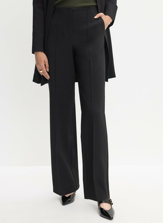 Women Soho Wide-Leg Pants Black | Melanie Lyne