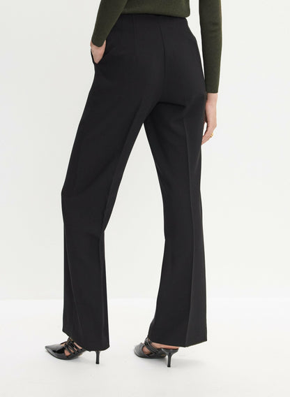 Women Soho Wide-Leg Pants Black | Melanie Lyne