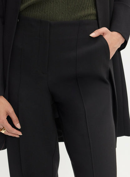 Women Soho Wide-Leg Pants Black | Melanie Lyne