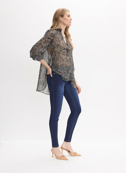 Women Super Soft Slim Leg Jeans Rinse Tint | Melanie Lyne