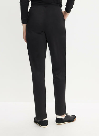 Women Pull-On Drawstring Pants Black | Melanie Lyne
