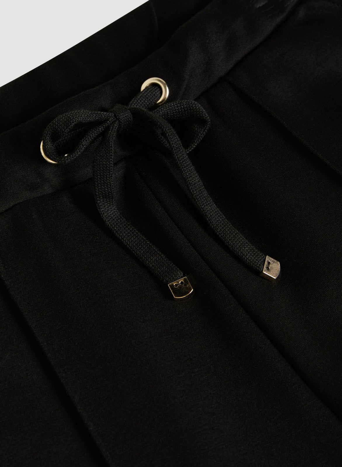 Women Pull-On Drawstring Pants Black | Melanie Lyne