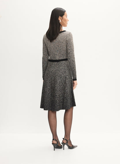 Women Ombre Marled Knit Dress Grey Pattern | Melanie Lyne