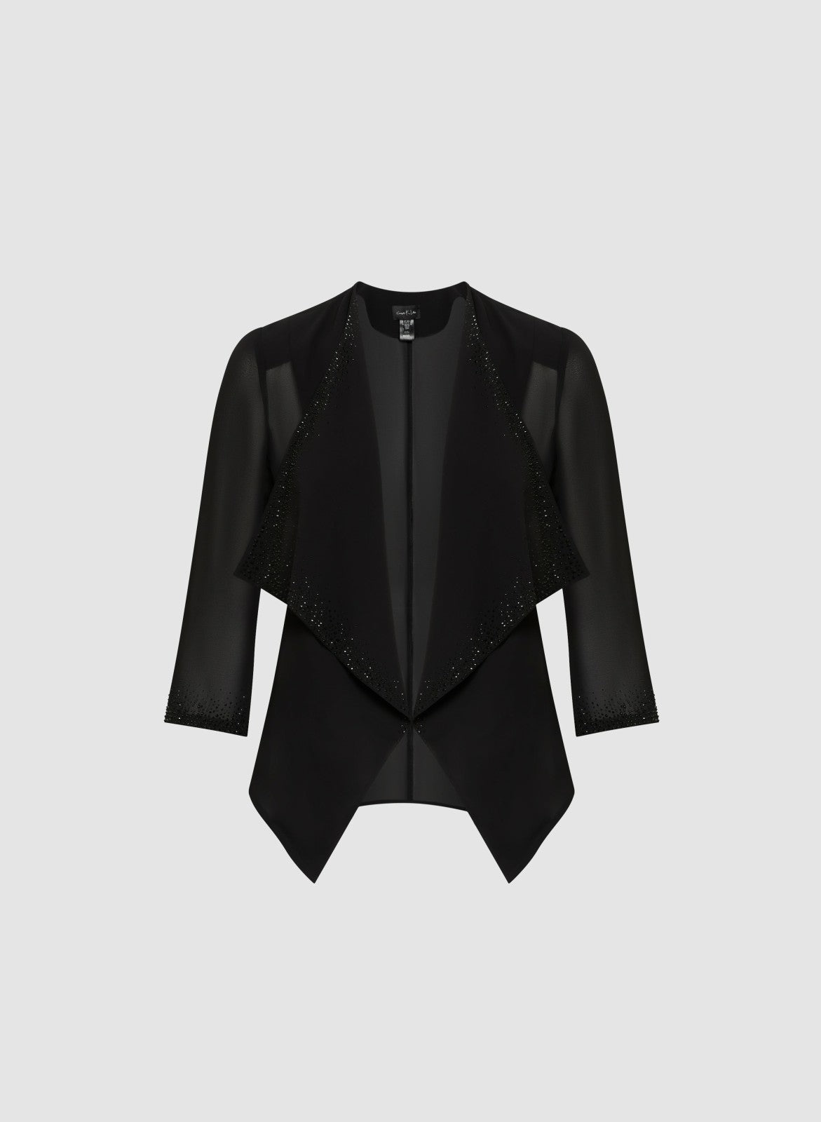 Women Stud Embellished Sheer Bolero Black | Melanie Lyne