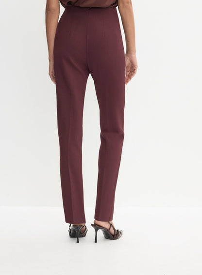 Women Juliette Straight-Leg Tuxedo Pants Cranberry | Melanie Lyne