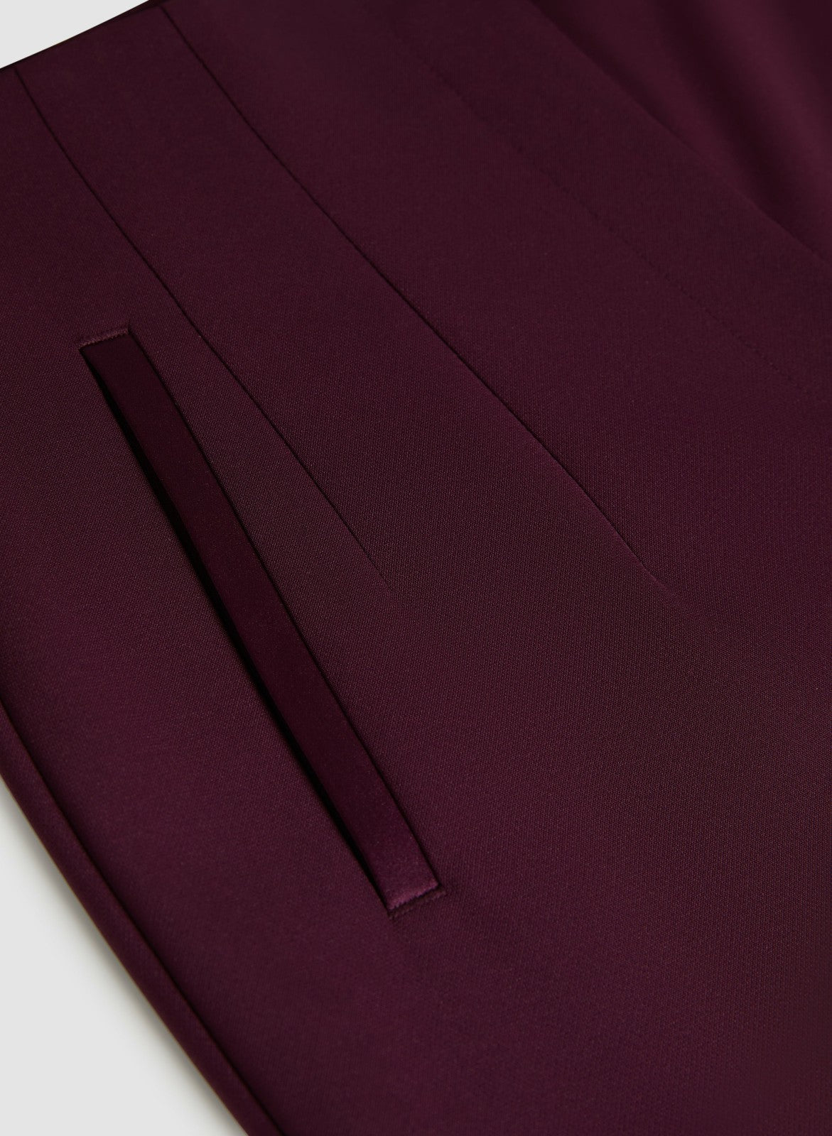 Women Juliette Straight-Leg Tuxedo Pants Cranberry | Melanie Lyne