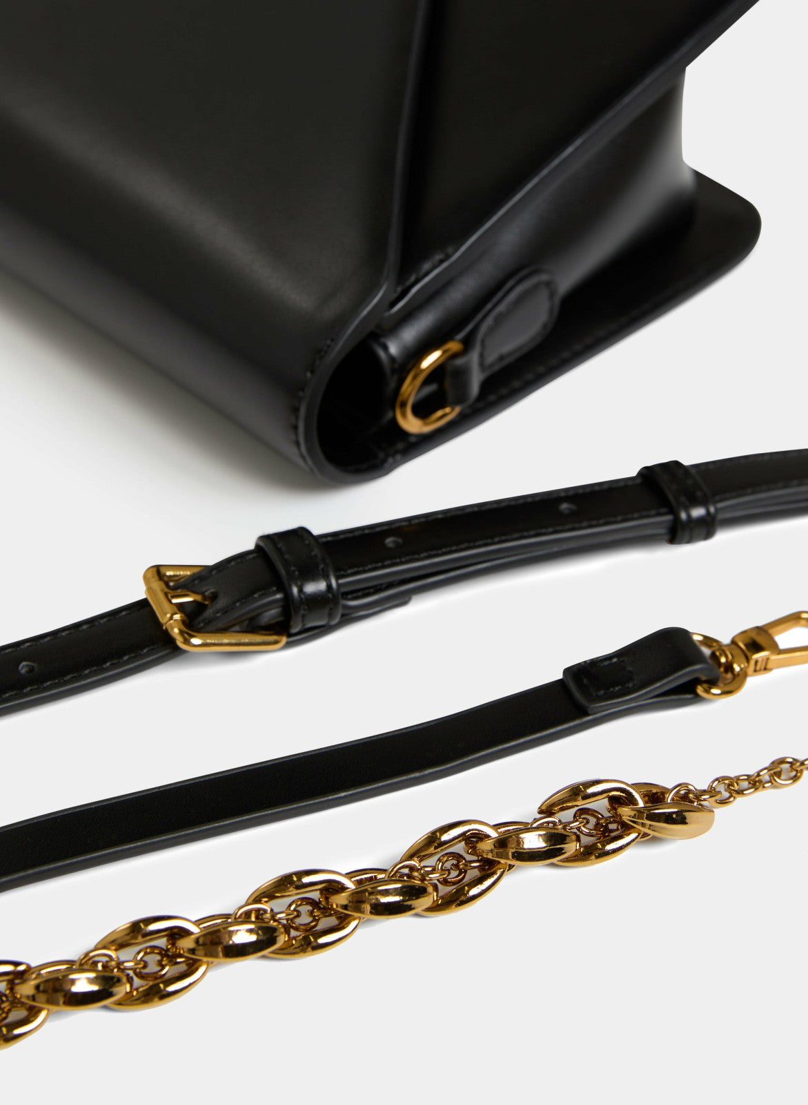 Women Vegan Leather Envelope Handbag Black | Melanie Lyne