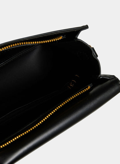 Women Vegan Leather Envelope Handbag Black | Melanie Lyne