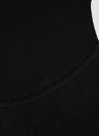 Women Dolman Sleeve Sweater Dress Black | Melanie Lyne