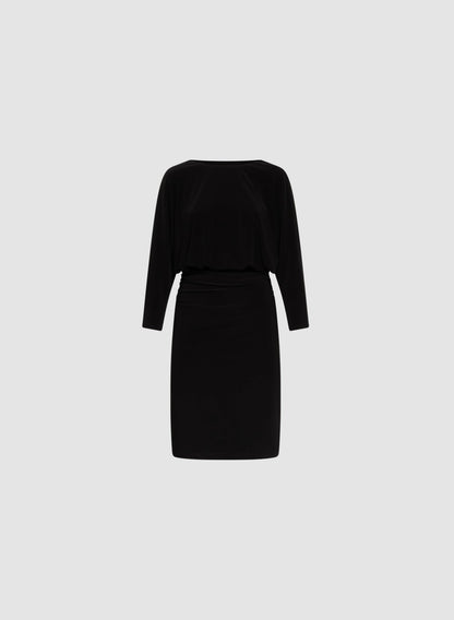 Women Dolman Sleeve Dress Black | Melanie Lyne