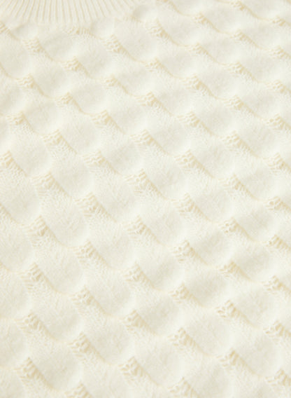 Women Scale Stitch Sweater Panna | Melanie Lyne
