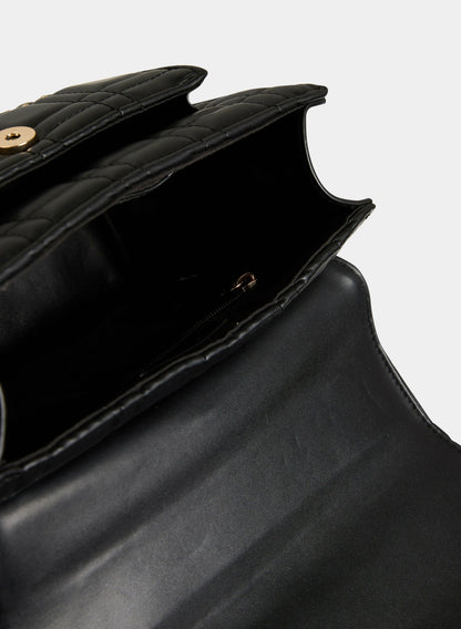 Women Stud Embellished Shoulder Bag Black | Melanie Lyne