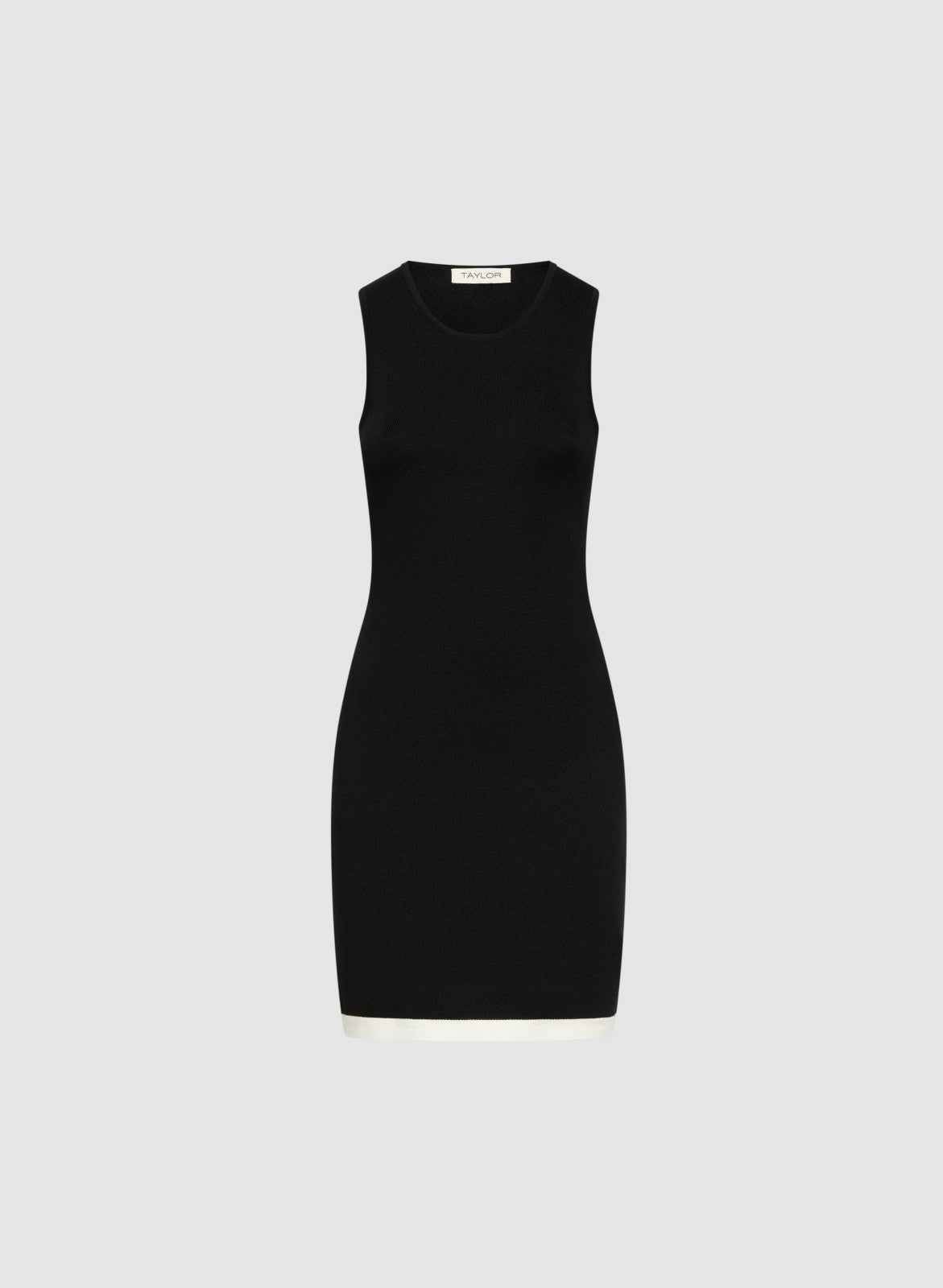 Women Contrast Trim Cardigan & Dress Set Black & White | Melanie Lyne