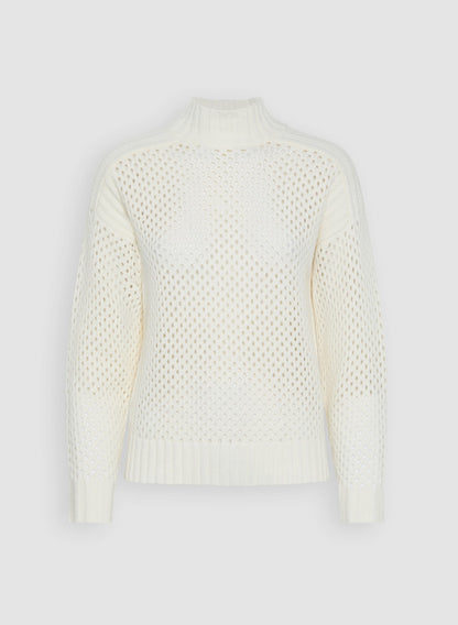 Women Open Knit Sweater Panna | Melanie Lyne