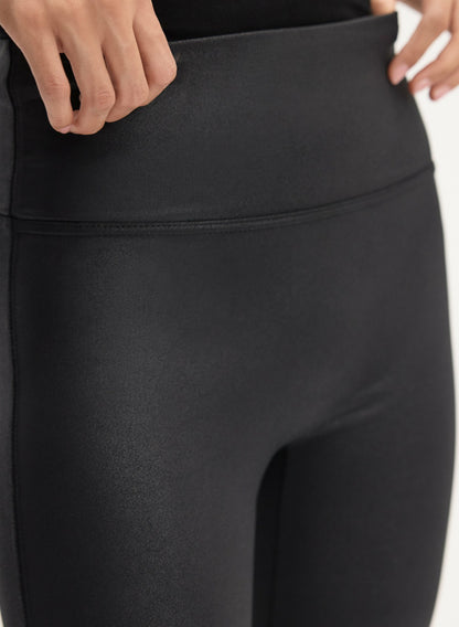 Women Matte High-Rise Leggings Black | Melanie Lyne