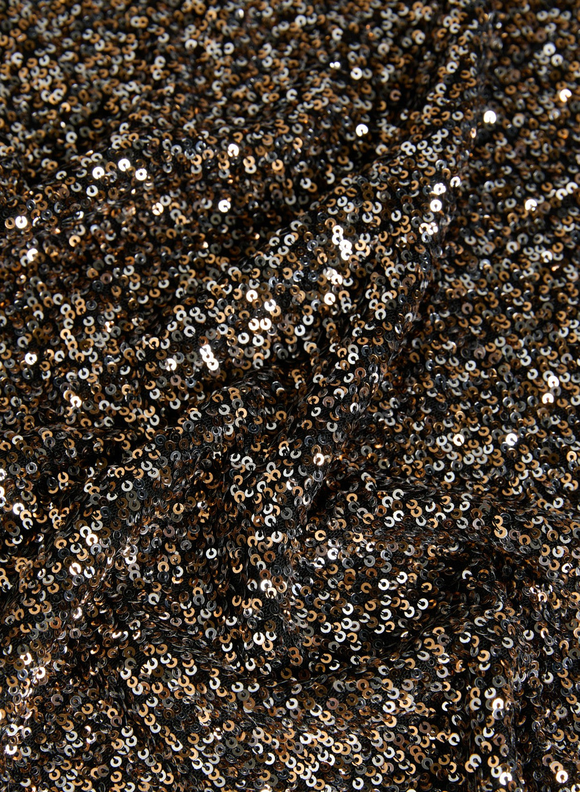 Women Sequined Crew Neck Top Black | Melanie Lyne