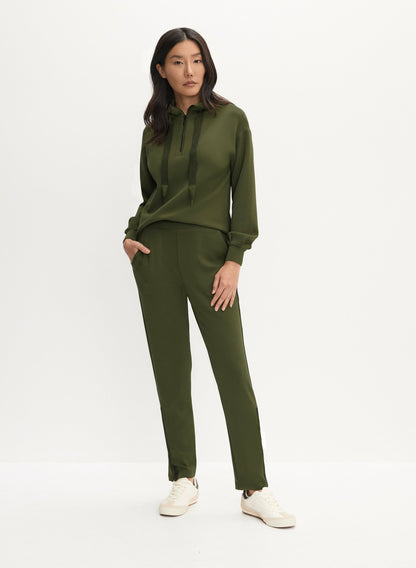Women Funnel Neck Sweatshirt Winter Moss | Melanie Lyne