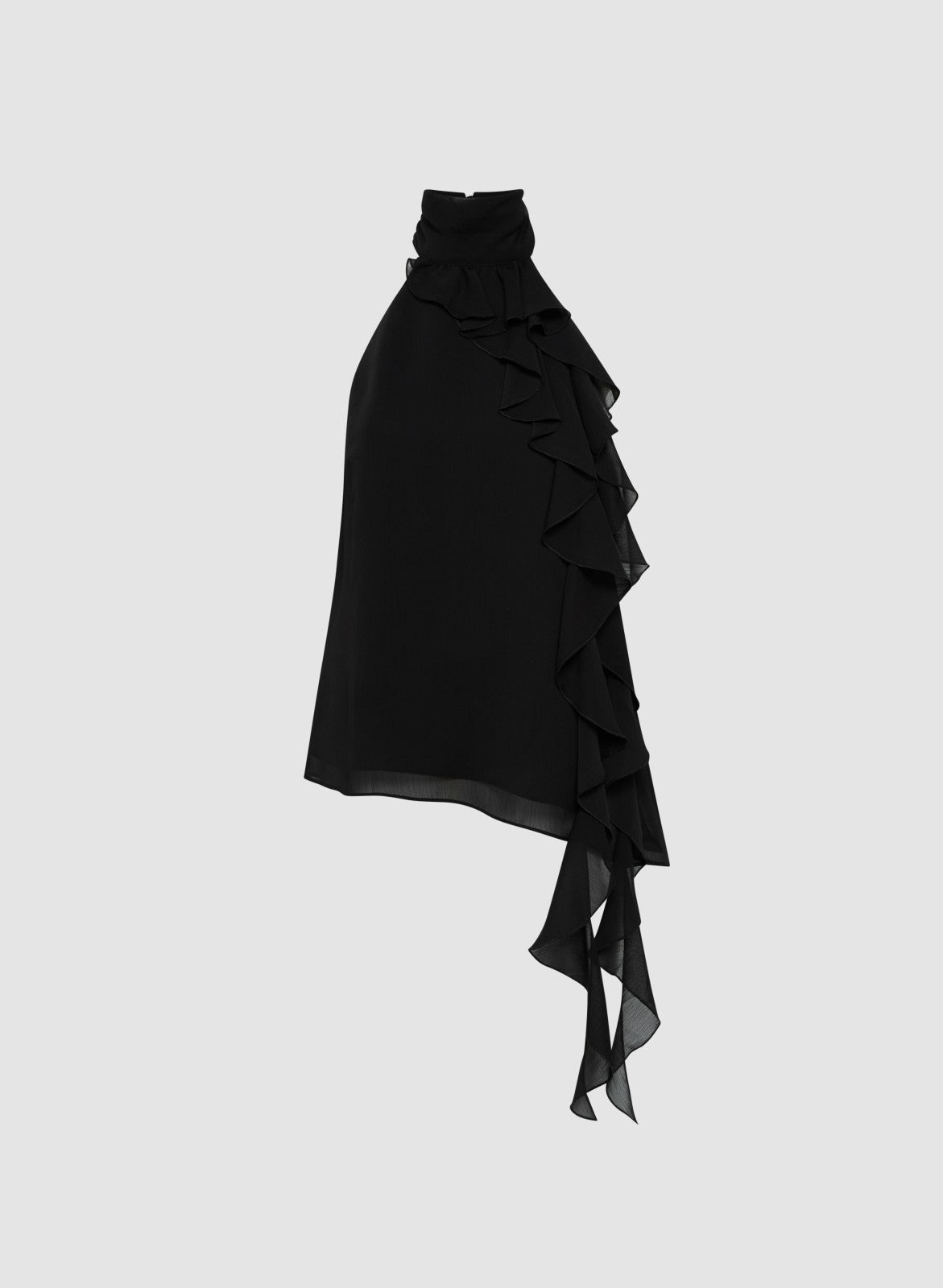 Women Sleeveless Chiffon Blouse Black | Melanie Lyne