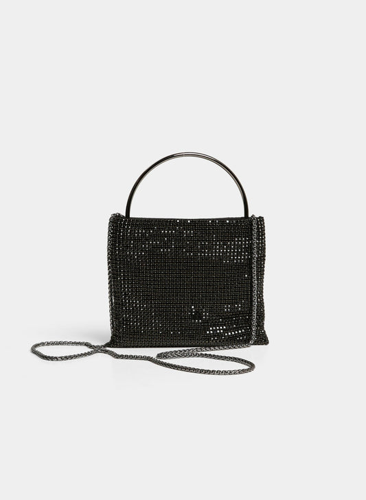 Women Sequin Evening Clutch Black | Melanie Lyne