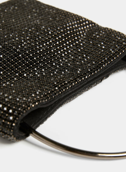 Women Sequin Evening Clutch Black | Melanie Lyne