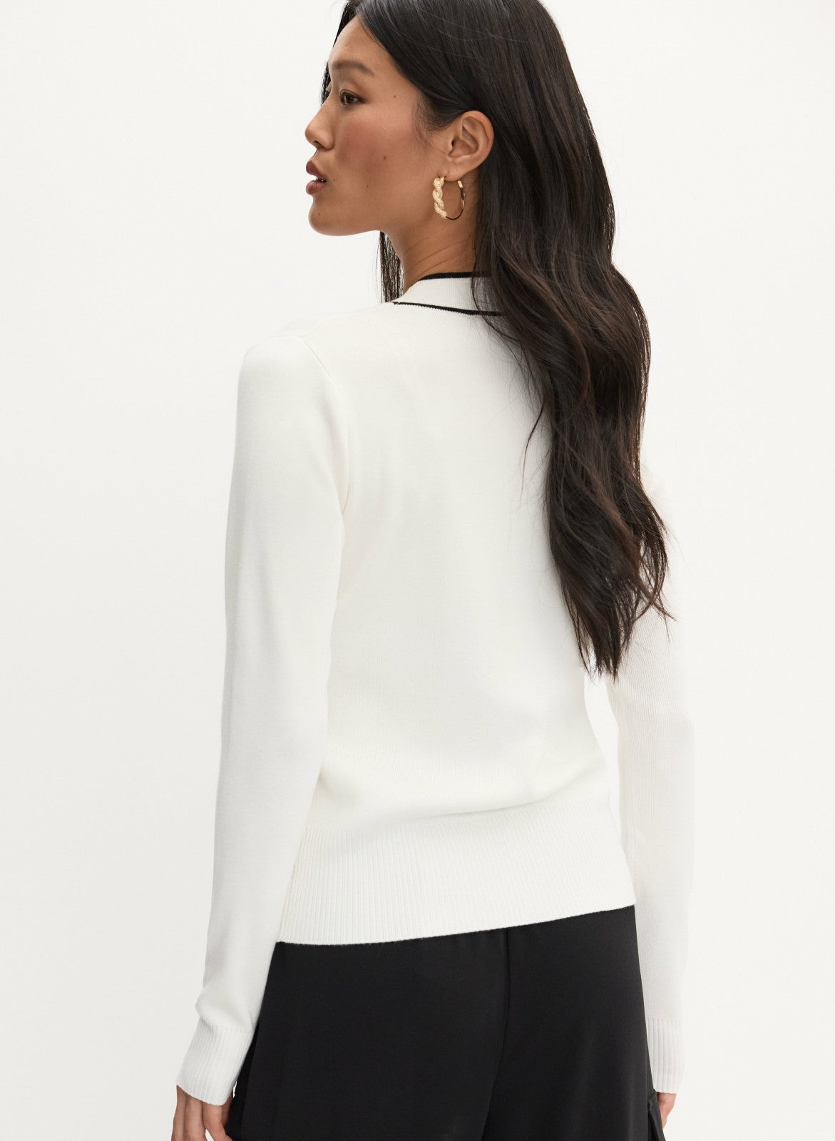 Women Chain Button Cardigan Panna | Melanie Lyne