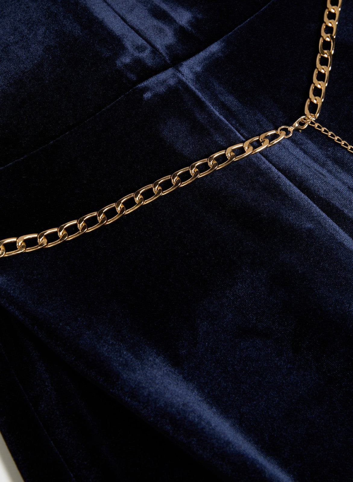 Women Long Velvet Jumpsuit Dark Navy | Melanie Lyne