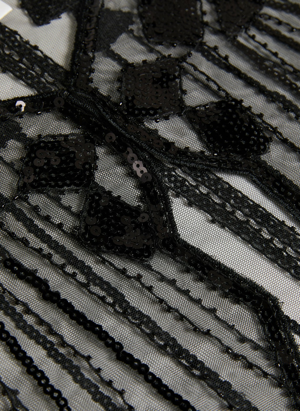 Women Sheer Sequin Cape Black | Melanie Lyne